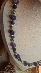 Amethyst Schmuckset – Halskette, Armband & Ohrringe