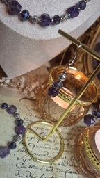 Amethyst Schmuckset – Halskette, Armband & Ohrringe
