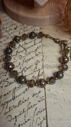Pyrit & Lava Schmuckset – Halskette, Armband & Ohrhänger